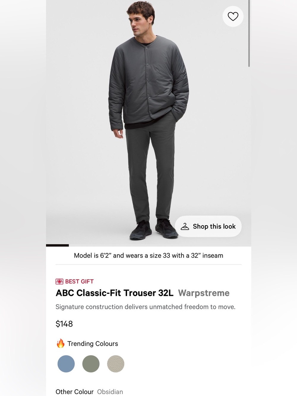 Men’s Lululemon Commission Classic Fit Pants - Picture 1 of 5